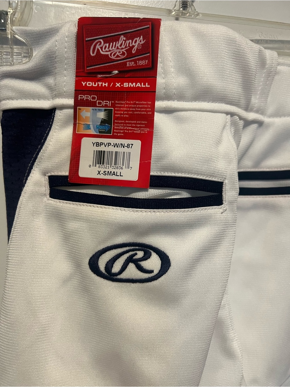 Rawlings Baseball Pants NWT Youth XS Relaxed Fit